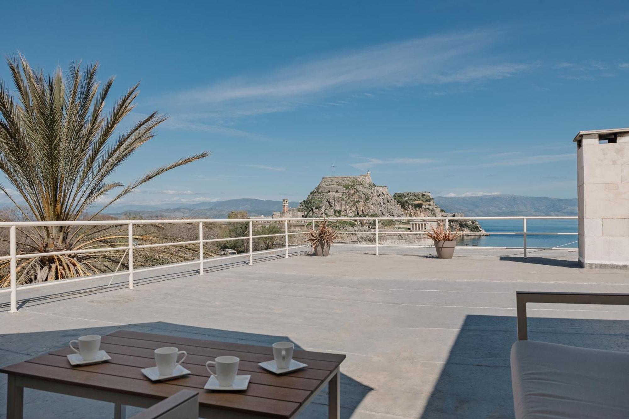 Old Fortress View Roof Top Apartment By Konnect Corfu  Bagian luar foto